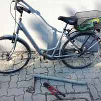 La bicicletta utilizzata dal ladro