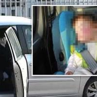 Bimba intrappolata nell'auto salvata dalla polizia a Montesilvano