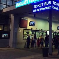L'autostazione dei bus a Roma Tiburtina