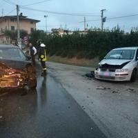 La Fiat Panda e la Stilo coinvolte nell'incidente a Civitella del Tronto
