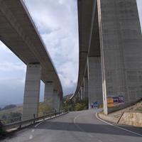 Il viadotto di Cerchiara della A24