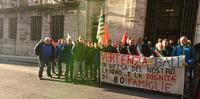 Una protesta dei lavoratori Ball a Roma