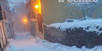 La neve a Guardiagrele alle 7,15 di questa mattina (giovedì 10 gennaio)