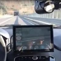 L'auto della polizia municipale dotata del nuovo sistema Autovelox Speed Scout