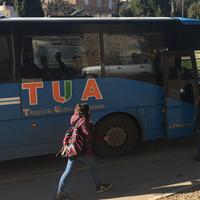 Un bus delle autolinee regionali Tua