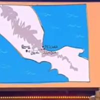 Come sarebbe l'Italia se Pescara-Roma fossero a 160 km di distanza (foto da Propaganda live)