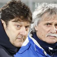Il presidente del Pescara Daniele Sebastiani e l'allenatore Bepi Pillon