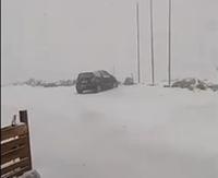 La neve sulla Majelletta (da fb del Rifugio Pomilio)