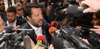 Il vicepremier leader della Lega, Matteo Salvini, il 9 maggio a Montesilvano