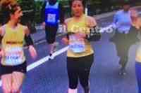 Rita Giancristofaro, 41 anni, di Lanciano, nella mezza maratona di Trieste