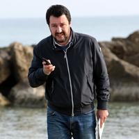 Matteo Salvini in una recente visita a Montesilvano