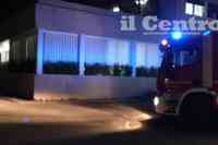 I vigili del fuoco a Villa Serena di Città Sant'Angelo