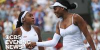 Coco Gauff e Venus Williams a Wimbledon (da Cbs news)