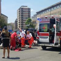 I soccorsi al carabiniere ferito a Terni