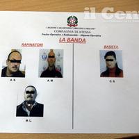 I quattro arrestati dai carabinieri di Atessa (foto di Arnolfo Paolucci)