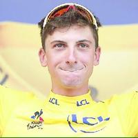 Giulio Ciccone in maglia gialla al Tour de France