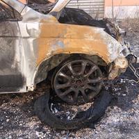 L'auto di Lattanzio distrutta dalle fiamme