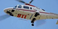 L'elicottero del 118 si è alzato a Pescara per soccorrere un 75enne infortunato a Sant'Omero