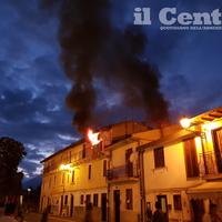 Celano: casa in fiamme in via Giuliani