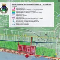 La mappa del Comune di Montesilvano su viabilità e parcheggi per sabato 7 settembre