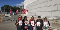 Flash mob  al Tribunale di Pescara per  la donna stuprata e uccisa nel tunnel della stazione