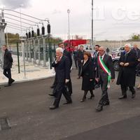 L'arrivo del presidente della Repubblica Sergio Mattarella a Cepagatti (foto di Giampiero Lattanzio)