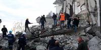 Le operazioni di soccorso in Albania dopo il sisma 6.5 della notte scorsa