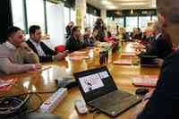 L'incontro nello stabilimento Coca-Cola con i rappresentanti di governo e Regione Abruzzo