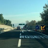 Traffico limitato a una corsia sul viadotto Vomano della A14 (foto di Luciano Adriani)