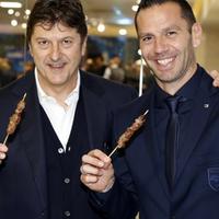 Il presidente Daniele Sebastiani e l'allenatore Luciano Zauri