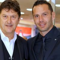 Daniele Sebastiani, presidente del Pescara, e l'allenatore Luciano Zauri