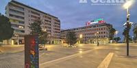 Piazza Salotto vuota nel primo sabato da zona rossa (foto di Giampiero Lattanzio)