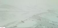 La neve questa mattina vista dalla webcam di Campo Imperatore