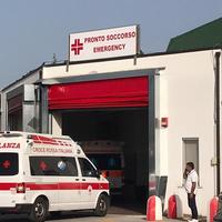 L'ingresso per le ambulanze del Pronto soccorso di Avezzano