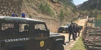 L'intervento dei carabinieri forestali a Bisegna