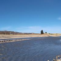 Il tratto del fiume Vomano dove sono in corso i lavori per la centrale idroelettrica Santa Lucia