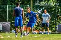 Mirko Valdifiori al suo primo allenamento con il Pescara (foto Pescara calcio)