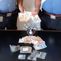 Ortona, droga e denaro sequestrati dai carabinieri in casa di un 18enne