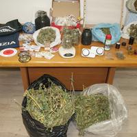La droga sequestrata in casa di un 40enne di Fossacesia dalla polizia di Lanciano