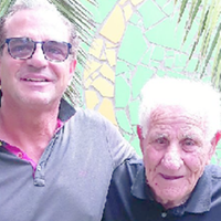 Ezio Tucci con il papà Amerigo, scomparso ieri a 87 anni