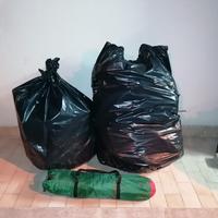 La droga nei sacchi della spazzatura