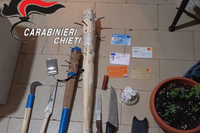 Armi bianche e marijuana sequestrati dai carabinieri a un giovane residente a Filetto