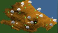 Le previsioni meteo di oggi in Abruzzo