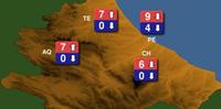 Previsioni meteo in Abruzzo, temperature in calo (fonte Protezione civile)