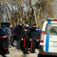 Morto durante la battuta di caccia, i carabinieri a Caprara (Foto di Giampiero Lattanzio)