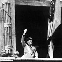 Benito Mussolini in un'immagine d'epoca