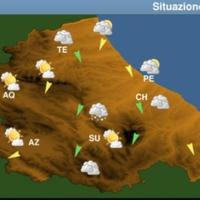 Le previsioni meteo in Abruzzo di domenica 4 aprile (Cetemps)