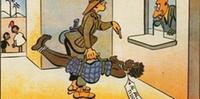 Soldato spedisce una moglie-schiava (vignetta satirica del pittore Enrico De Seta, settimanale Il Balilla)