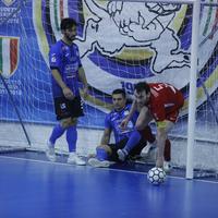 Il gol del 2-3 di Tonidandel dell'Italservice Pesaro (Foto G. Lattanzio)