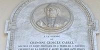 Lapide commemorativa dedicata all'abate Georges Carrel